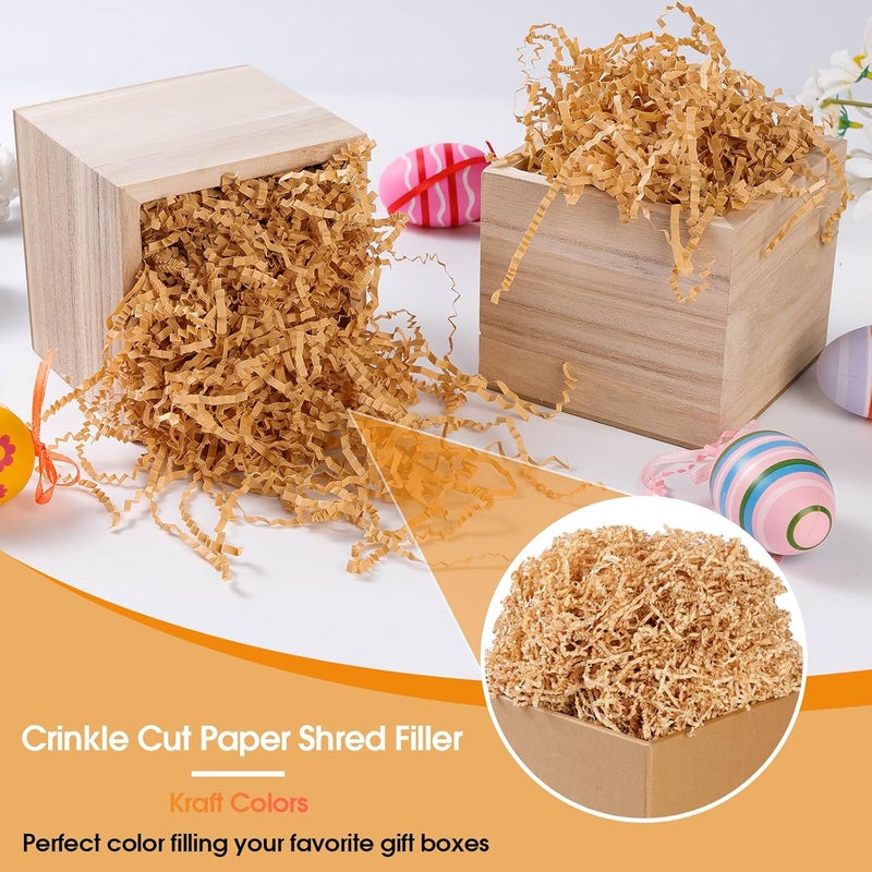 AODESTINY 2.2LBS Crinkle Cut Paper Shred Filler, Kraft Shredded Paper for Gift Bag Box Basket, Packing Grass Cushion Crinkle Shred Filler for Christmas Wedding Birthday Bridesmaid Engagement - Image 3